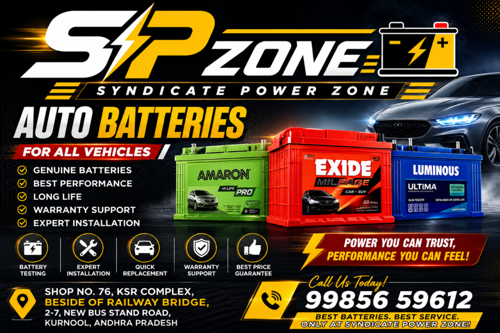 Auto Batteries in Kurnool