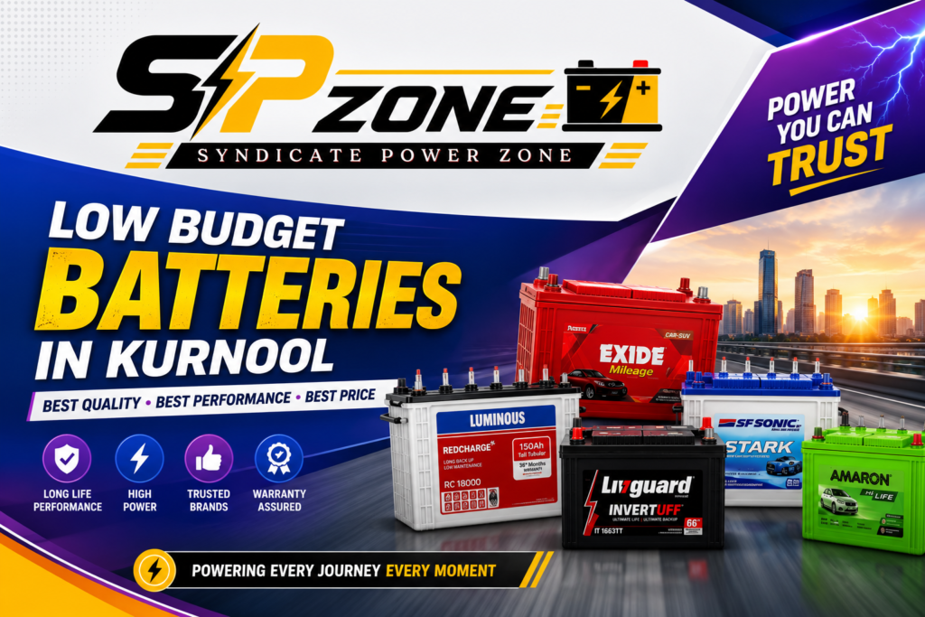 Low Budget batteries in kurnool