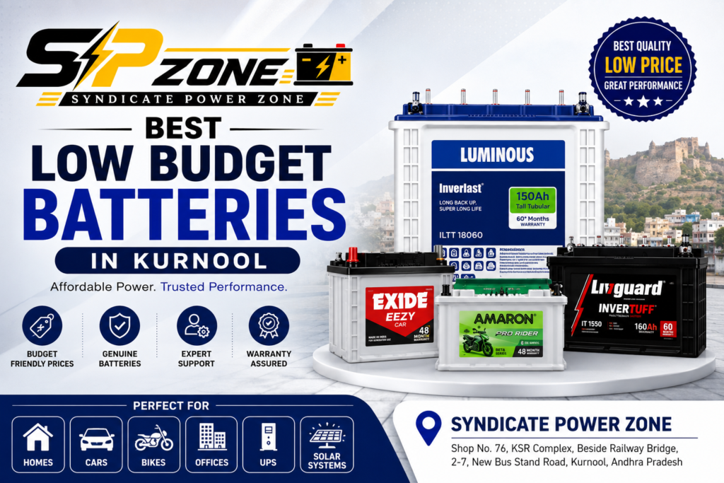 Best Low Budget Batteries in Kurnool